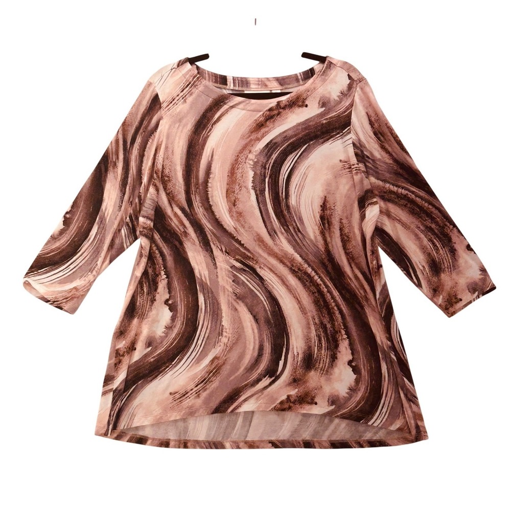 Belle by Kim Gravel Top Brown XL